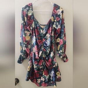 New Rococo Sand Floral Multicolor Women's Dress, Size Small.